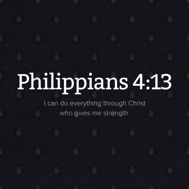 Philippians 4:13 | Bible Verse | Jesus Lover by TheChristianStore